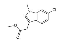 methyl 2-(6-chloro-1-methylindol-3-yl)acetate Structure