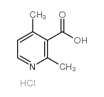 2,4-二甲基-3-吡啶羧酸盐酸盐结构式