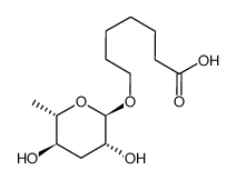 7-(((2R,3R,5R,6S)-3,5-dihydroxy-6-methyltetrahydro-2H-pyran-2-yl)oxy)heptanoic acid结构式