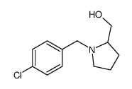 [1-[(4-chlorophenyl)methyl]pyrrolidin-2-yl]methanol结构式