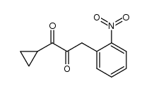 3-Cyclopropyl-2,3-dioxo-1-[2-nitro-phenyl]-propan Structure