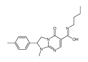 N-butyl-1-methyl-2-(4-methylphenyl)-5-oxo-2,3-dihydroimidazo[1,2-a]pyrimidine-6-carboxamide结构式