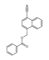 (4-cyanonaphthalen-1-yl)methyl benzoate Structure