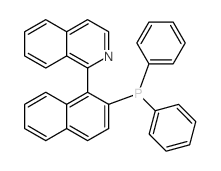 1-[2-(二苯基膦基)-1-萘基]异喹啉结构式