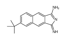 6-tert-butyl-3-iminobenzo[f]isoindol-1-amine结构式