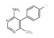 4-Pyrimidinamine,5-(4-chlorophenyl)-6-methyl- picture