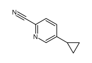 2-Pyridinecarbonitrile,5-cyclopropyl-(9CI) Structure