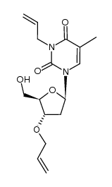 3'-O-,N3-diallyl thymidine结构式