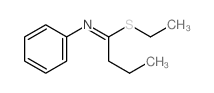 1-ethylsulfanyl-N-phenyl-butan-1-imine Structure