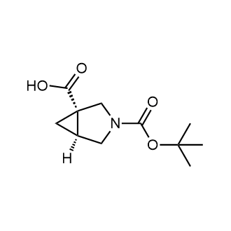 (1S,5S)-3-(tert-Butoxycarbonyl)-3-azabicyclo[3.1.0]hexane-1-carboxylic acid structure