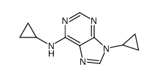 N,9-dicyclopropylpurin-6-amine Structure