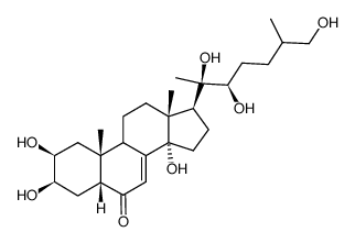 25S-牛膝甾酮结构式