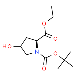 (2S)-1-TERT-BUTYL 2-ETHYL 4-HYDROXYPYRROLIDINE-1,2-DICARBOXYLATE structure