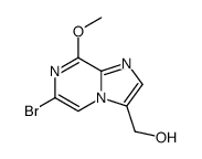 (6-bromo-8-methoxyimidazo[1,2-a]pyrazin-3-yl)methanol结构式