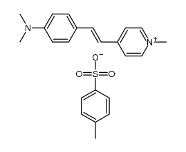 4-N,N-dimethylamino-4'-N-methyl-stilbazolium tosylate structure