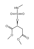 dimethyl (S) 2-(N-methylsulfamyloxy)butane-1,4-dioate结构式