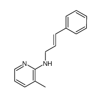 N-(3-methyl-2-pyridyl)-N-[(E)-3-phenyl-2-propenyl]amine结构式