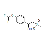 1-[4-(二氟甲氧基)苯基]-2-(甲砜基)乙烷-1-醇结构式