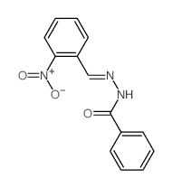 Benzoic acid,2-[(2-nitrophenyl)methylene]hydrazide structure