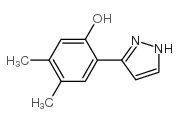 3-(4,5-DIMETHYL-2-HYDROXYPHENYL)PYRAZOLE structure