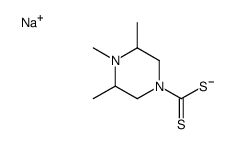 sodium,3,4,5-trimethylpiperazine-1-carbodithioate结构式