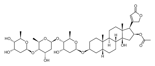 gitoxin 16β-acetate Structure