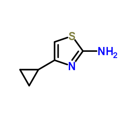 4-Cyclopropyl-2-thiazolamine structure