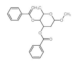 a-D-ribo-Hexopyranoside, methyl2,6-dideoxy-, dibenzoate (9CI)结构式