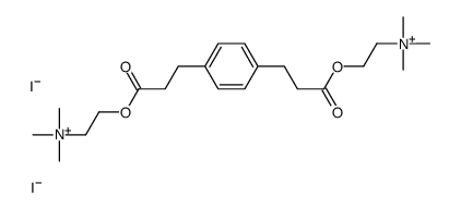 trimethyl-[2-[3-[4-[3-oxo-3-[2-(trimethylazaniumyl)ethoxy]propyl]phenyl]propanoyloxy]ethyl]azanium,diiodide Structure