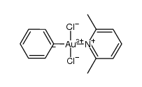 trans-AuPhCl2(2,6-lutidine) Structure