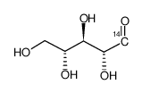 d-ribose, [1-14c] Structure