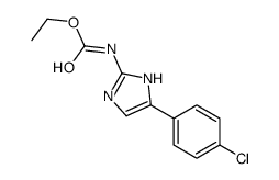 ethyl N-[5-(4-chlorophenyl)-1H-imidazol-2-yl]carbamate结构式