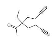 4-acetyl-4-ethyl-heptanedinitrile结构式