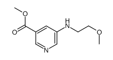 3-Pyridinecarboxylicacid,5-[(2-methoxyethyl)amino]-,methylester(9CI) structure