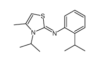 4-methyl-3-propan-2-yl-N-(2-propan-2-ylphenyl)-1,3-thiazol-2-imine Structure