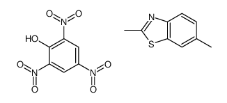 2,6-dimethyl-1,3-benzothiazole,2,4,6-trinitrophenol Structure