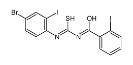 N-[(4-bromo-2-iodophenyl)carbamothioyl]-2-iodobenzamide结构式