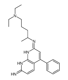 2-N-[5-(diethylamino)pentan-2-yl]-4-phenyl-1,8-naphthyridine-2,7-diamine结构式