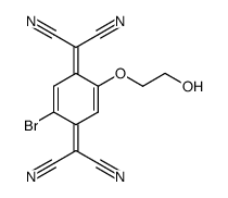 5-bromo-2-(2'-hydroxyethoxy)-7,7,8,8-tetracyano-p-quinodimethane结构式