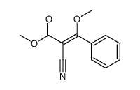 E,Z-Methyl 2-Cyano-3-methoxy-3-phenylpropenoate Structure