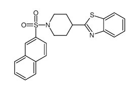 Piperidine, 4-(2-benzothiazolyl)-1-(2-naphthalenylsulfonyl)- (9CI) structure