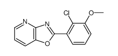 2-(2-Chloro-3-Methoxyphenyl)oxazolo[4,5-b]pyridine结构式