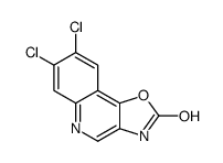 7,8-dichloro-3H-[1,3]oxazolo[4,5-c]quinolin-2-one结构式