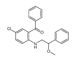 [5-chloro-2-[(2-methoxy-2-phenylethyl)amino]phenyl]-phenylmethanone结构式