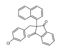 2-(1-Naphthyl)-2-(p-chlor-benzyl)-1,3-indandion结构式