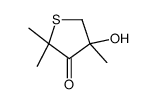 4-hydroxy-2,2,4-trimethylthiolan-3-one Structure