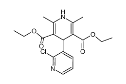 2-chloro-2',6'-dimethyl-1',4'-dihydro-[3,4']bipyridinyl-3',5'-dicarboxylic acid diethyl ester结构式