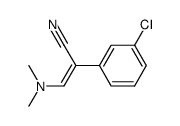 3-(dimethylamino)-2-(3-chlorophenyl)acrylonitrile Structure