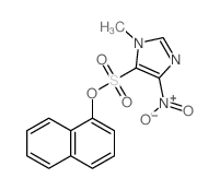 1-methyl-5-naphthalen-1-yloxysulfonyl-4-nitro-imidazole Structure