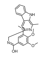 N-(1-Methyl-9H-pyrido[3,4-b]indol-3-ylmethyl)-3,4,5-trimethoxybenzamide structure